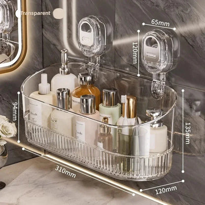🔥 Drill-Free Vacuum Storage Rack – Quick-Dry, Compact & Multi-Purpose Shelf for Kitchen & Bathroom