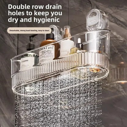 🔥 Drill-Free Vacuum Storage Rack – Quick-Dry, Compact & Multi-Purpose Shelf for Kitchen & Bathroom