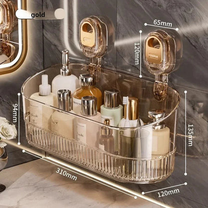 🔥 Drill-Free Vacuum Storage Rack – Quick-Dry, Compact & Multi-Purpose Shelf for Kitchen & Bathroom