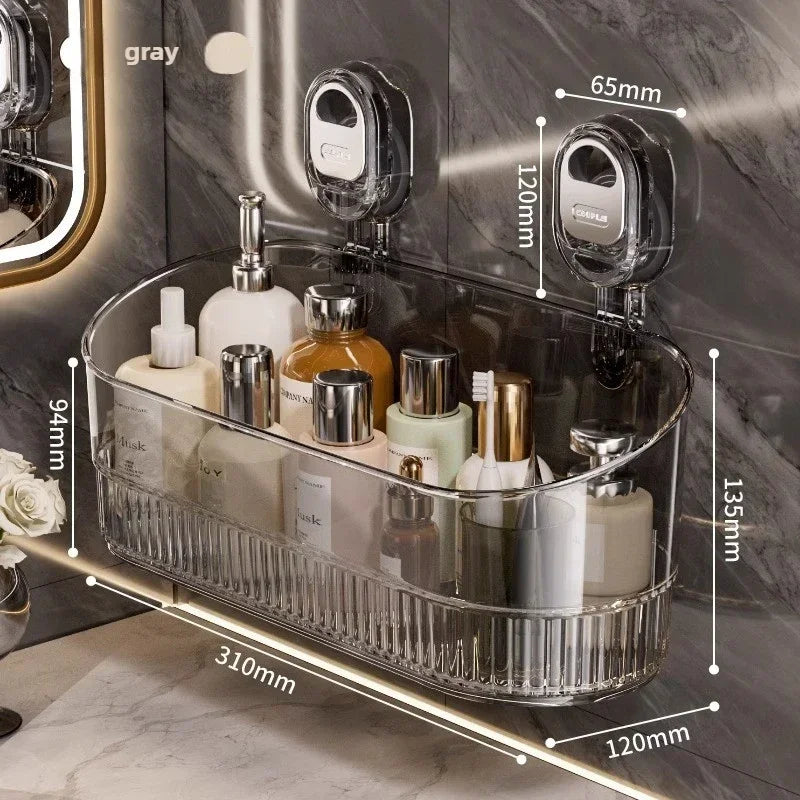 🔥 Drill-Free Vacuum Storage Rack – Quick-Dry, Compact & Multi-Purpose Shelf for Kitchen & Bathroom